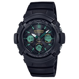 Casio AWG-M100 Series Radio Solar Wristwatch, Limited Model: TEAL AND BROWN COLOR SERIES, Resin Band