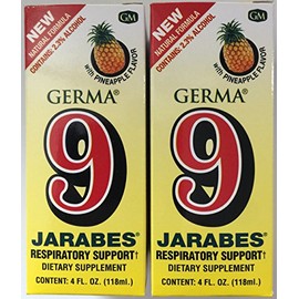Germa 9 Jarabes Dietary Supplement 4 Fl oz. 2-Pack