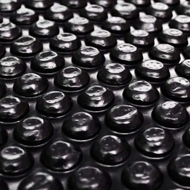 FAMIROSA Rectangular Pool Cover, Solar Cover for In-Ground and Above-Ground Pools, Pool Cover Protector, Heat Retaining Blanket, Floating Solar Pool PE Film with Air Chambers,157.5" x 78.7",Black