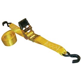 Erickson 34410 Pro Series Yellow 2" x 10' Rubber Handle Ratcheting Tie-Down Strap, (Pack of 2)