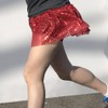 Gone For a Run Running Costume Tutu Skirt Glitter Sequined