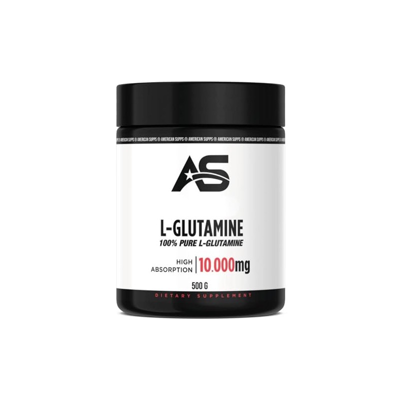 Premium Glutamine Powder [500g] - Pure - Tasteless + Additive-Free