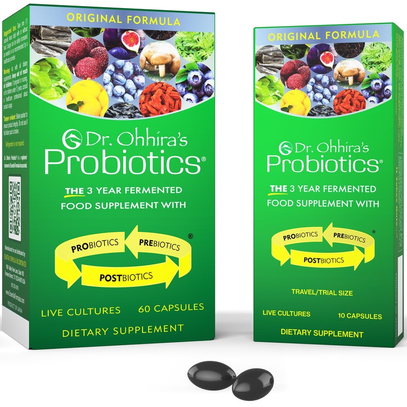 ESSENTIAL FORMULAS Dr. Ohhiras Probiotics, fórmula original, 60 cápsulas con