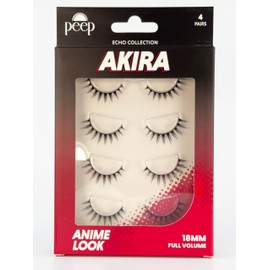 Peep Akira Lash | Anime Look | Lush Clusters | Less Volume | 18mm Length