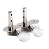 Alnicov 2R2L Tuning Pegs for Ukulele 4 String Guitar Chrome
