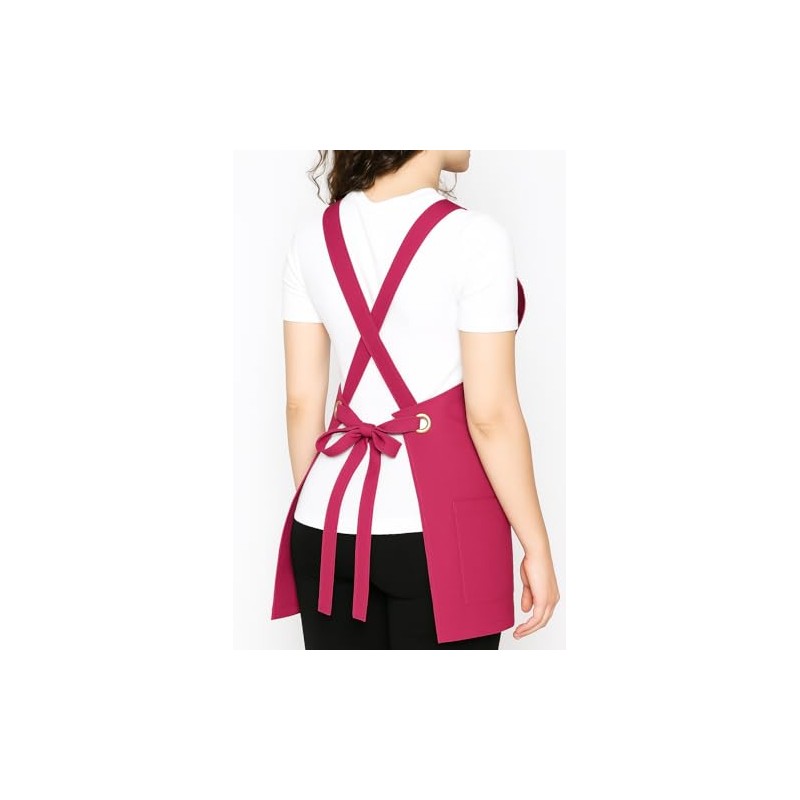Tracy Professional Apron – Bleach Proof, Water Resistant, Cross-Back Smock