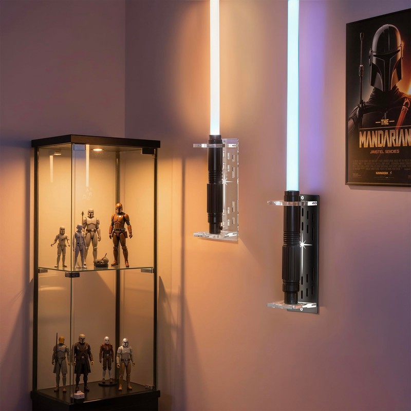 Light Saber Wall Mount Holder, Acrylic Saber Sword Stand Display,