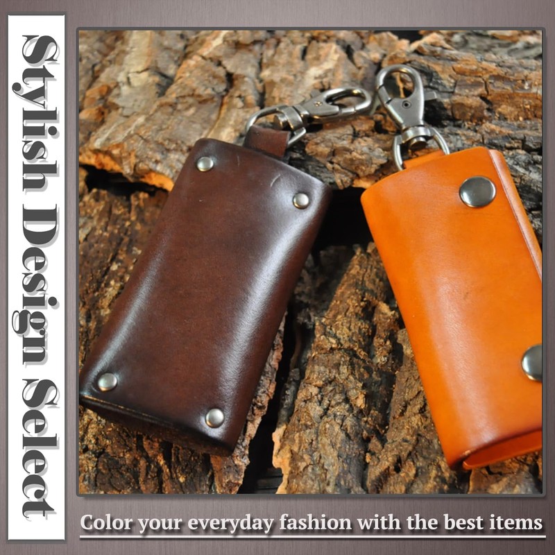 [ワン リミテーション] キーケース キーリング チャーム レトロ 鍵 レザー おしゃれ メンズ