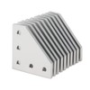 Befenybay 10PCS/Set Silver L Corner Bracket Plate with 50PCS M5x8mm