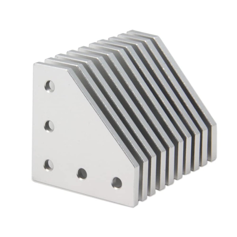 Befenybay 10PCS/Set Silver L Corner Bracket Plate with 50PCS M5x8mm