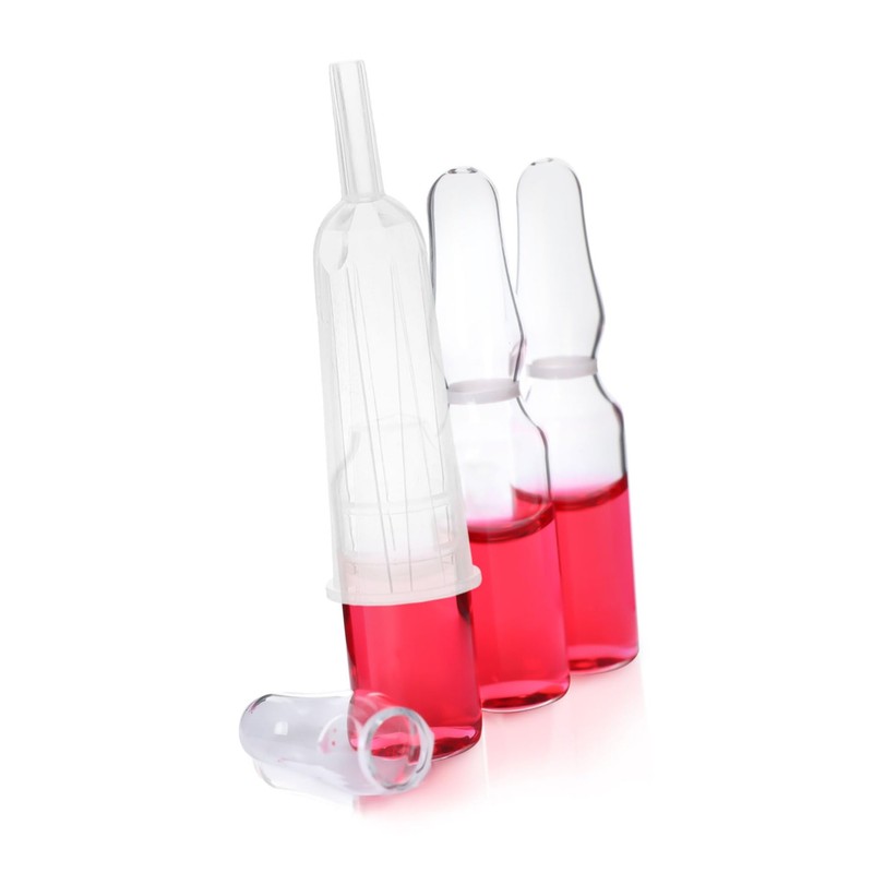 Ipetboom 6pcs Ampule Tips Transparent Liquids Dispensing Applicator Caps Replacement
