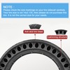 Bicycle Solid Tire 14x2.125, Rubber Airless Honeycomb Tires, 14 Inch