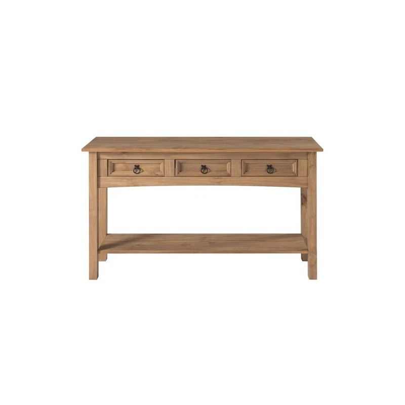 Bridge Brazil Wood Hall Table Console 3 Drawers Corona |