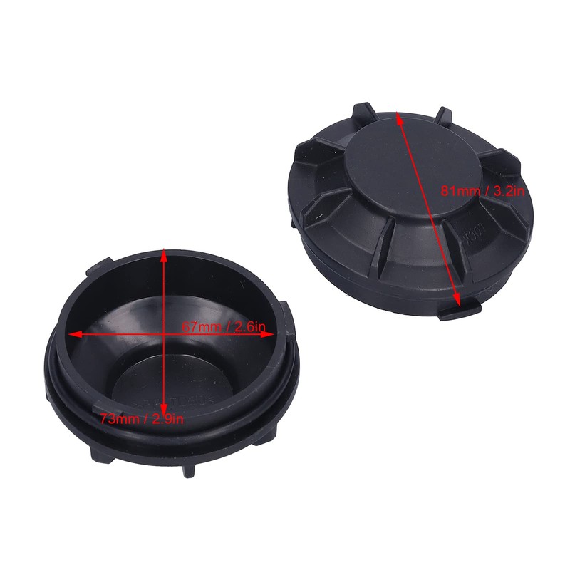 DAWH Headlight Tail Cover Easy Installation Pair Original Standard Headlight