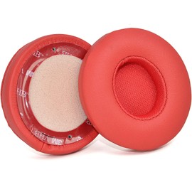 Solo3 Ohrpolster Ersatz f¨¹r Beats Solo 2 & Solo 3 kabellose On-Ear-Kopfh?rer, Ohrpolster aus Memory-Schaum, Ohrpolster mit weichem Protein-Leder(Orange)