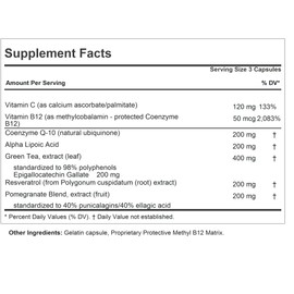 ANDREW LESSMAN Andrew's Five Favorites 120 Capsules - Provides 200mg Each of Coenzyme Q-10, Resveratrol, EGCG, Pomegranate and Alpha Lipoic Acid, Powerful Anti-Oxidant Support, No Additives