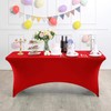 6ft Stretch Spandex Table Cloth for Standard Folding Tables -