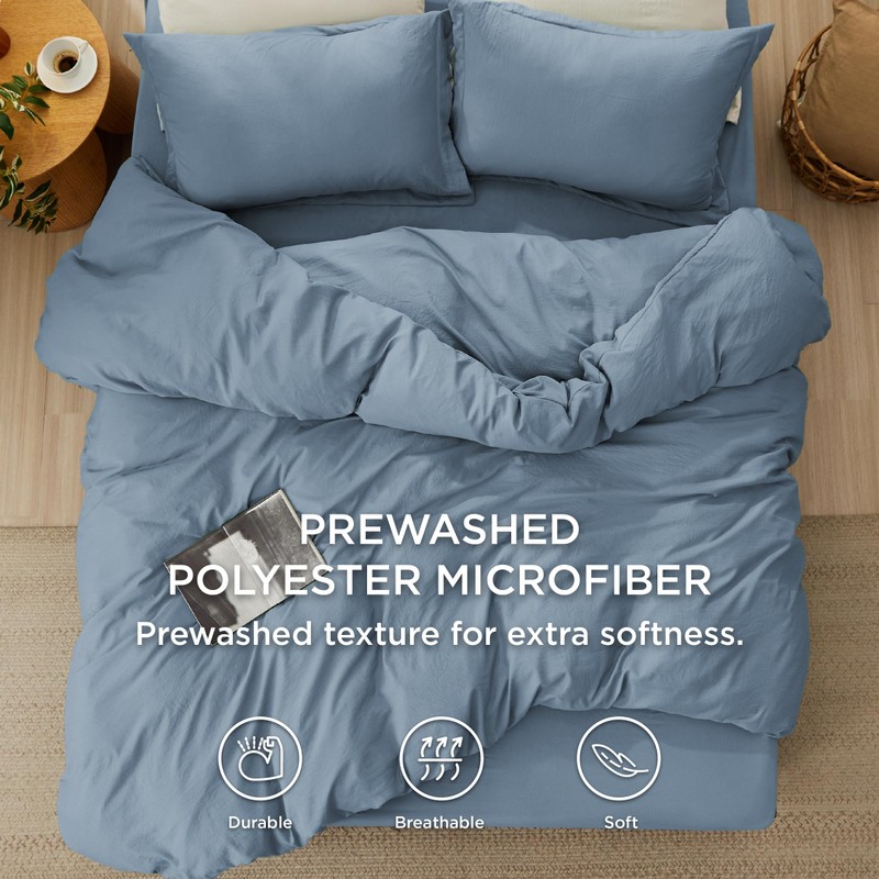 Bedsure Bedsure Duvet Cover King Size with Fitted Sheet -
