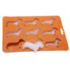 LYWUU Dachshund Dog Shaped Silicon Ice Cube Molds and Tray