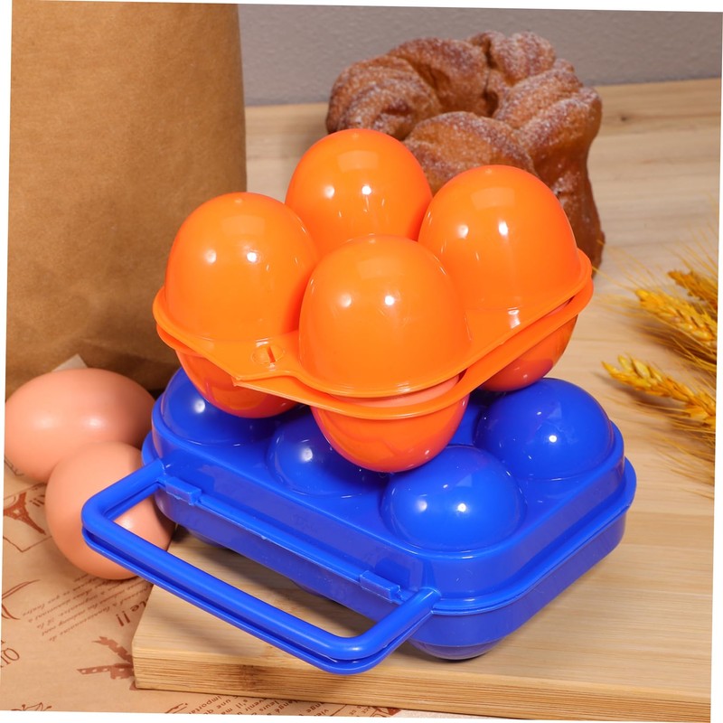 Operitacx Pack of 2 Egg Storage Boxes Practical Labels Portable