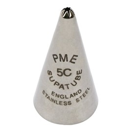 PME Seamless Stainless Steel Small Closed Star Supatube no. 5C, Silver, 1.72 x 1.72 x 3.5 cm