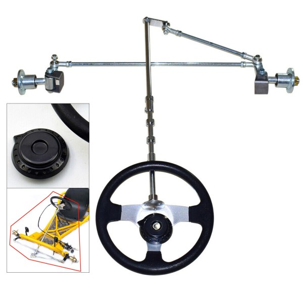 Unbranded For ATV Go Kart Quad Cart Steering Wheel Gear