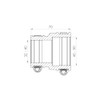 Adaptor Coupling CAC 0502, up to 0.6 bar; (40-50 mm