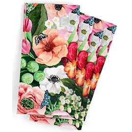 Greenbox Art and Culture NB92285 4 Cotton Haute House Floral Cloth Napkins 20 Inches Square