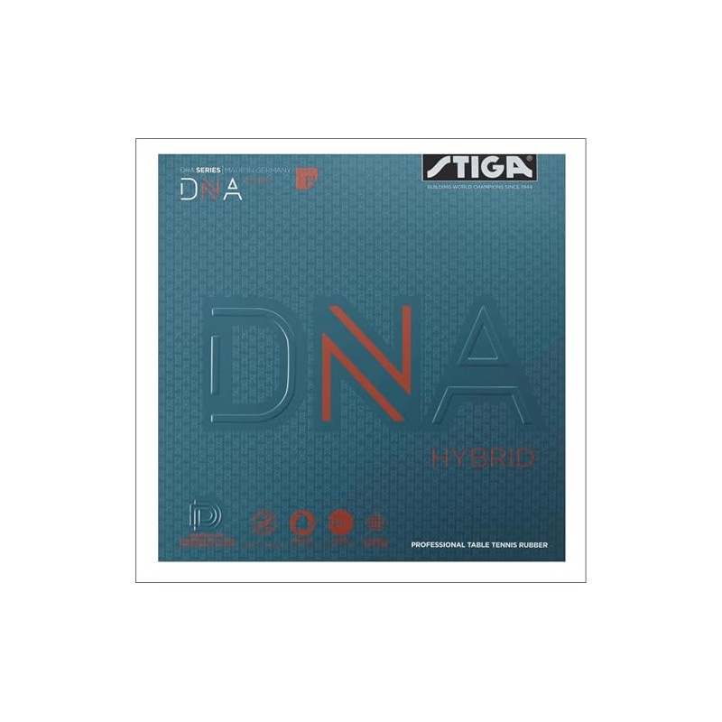 STIGA 1712130521 Table Tennis Rubber Soft Back DNA Hybrid XH