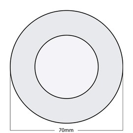 Okuli Pack of 4 x Foam Ear Pads Sponge Cushions For Earphones & Headphones - 70mm