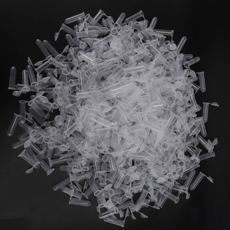 Micvtve 500Pcs 2Ml -Centrifuge Tube Test Tube Vial Clear Plastic