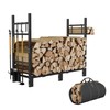 Heavy Duty Firewood Rack for Indoor & Outdoor Log Storage