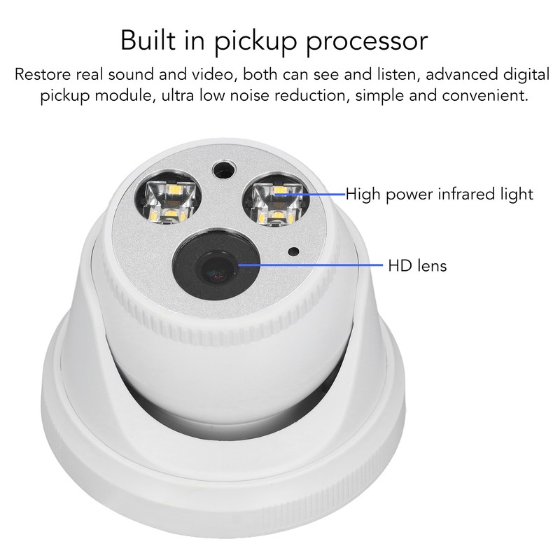 HD Camera Noise Reduction Waterproof Infrared Night Vision Dome Camera