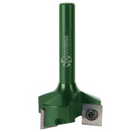 Fraiser Tornado Sniper - Face Milling Cutter Wood with Cutting Diameter 35 mm and 8 mm Shank, 3 Carbide Reversible Plates with Rounded Cutting Edges - Surface Cutter, Edge Cutter and Groove Cutter for CNC and Router