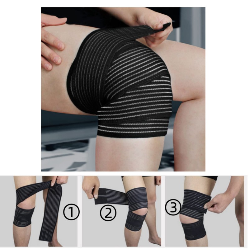 Elastic Breathable Wrap Ankle Extra Long Elastic Knee Wrap Compression
