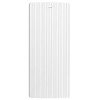 DALIX Ribbed Replacement Slats Vertical Blinds White Vinyl 98.5" Window