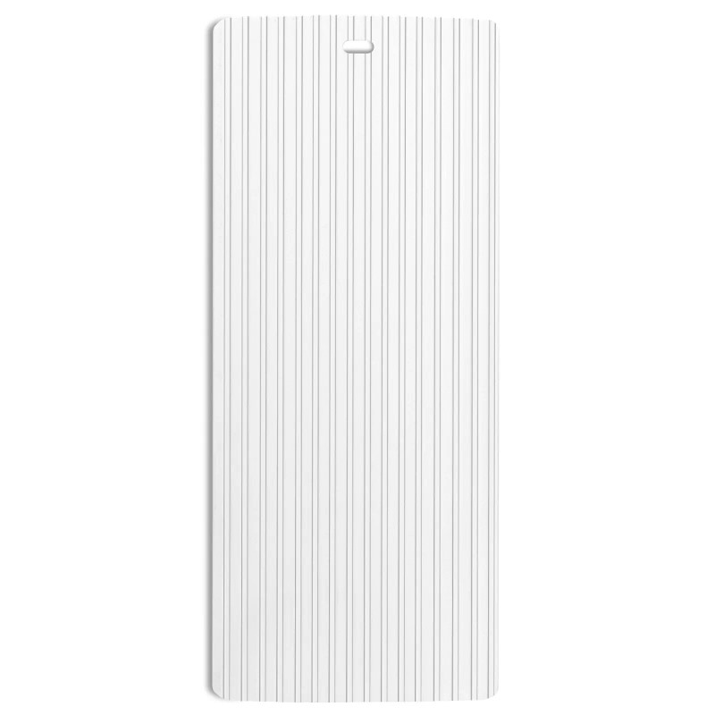 DALIX Ribbed Replacement Slats Vertical Blinds White Vinyl 98.5" Window