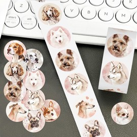 500 Pcs Cute Dog Stickers Puppy Decals Waterproof Decals for Laptop, Water Bottle,Phone, Luggage, Teens Boys Girls Birthday Party Supplies Decoration