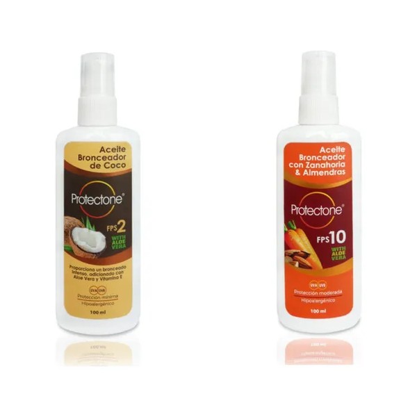 Aceite Bronceador De Coco Y Zanahoria Protectone