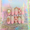 Antique Parts Pinkgra Princess Handmade Nail Tips - Mediaval /