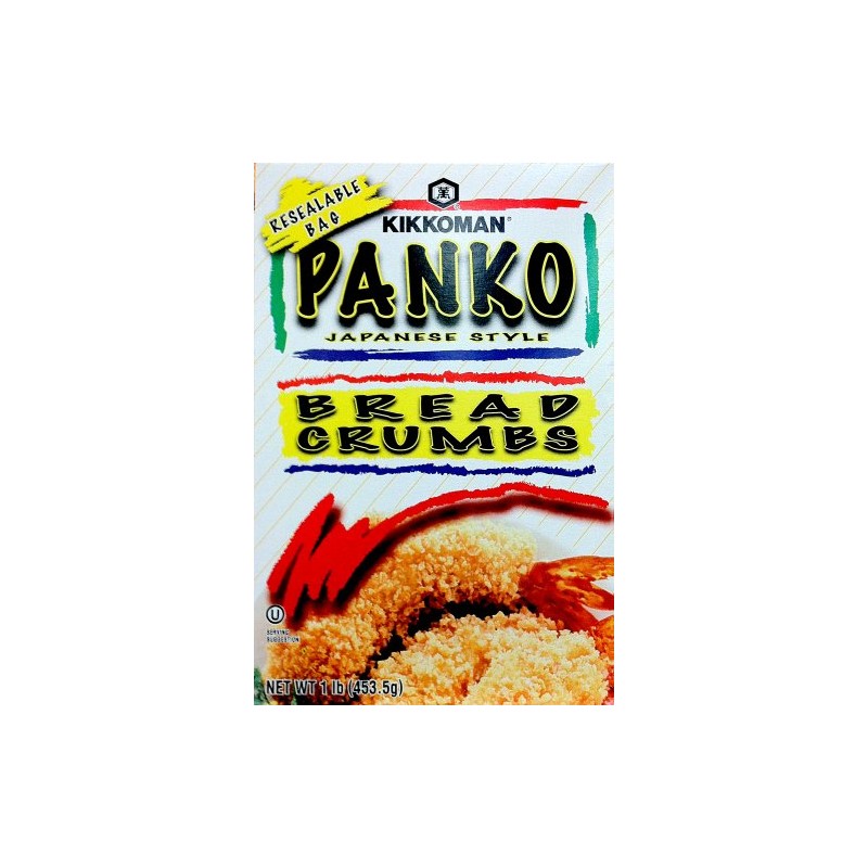 Kikkoman PANKO BREAD CRUMBS Japanese Style 1LB (5 Pack)