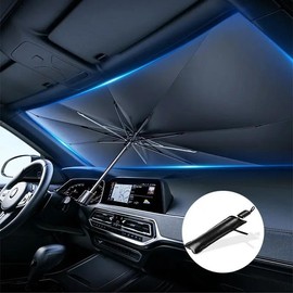 Car Front Windshield Sunshade, UV Blocker & Heat Reducer, Easy-Fold Front Windshield Sunshade, Keep Your Car Cool and Protected, Car Accessories