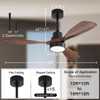 CACI Mall 48 inch Ceiling Fans with Lights, Smart Indoor/Outdoor