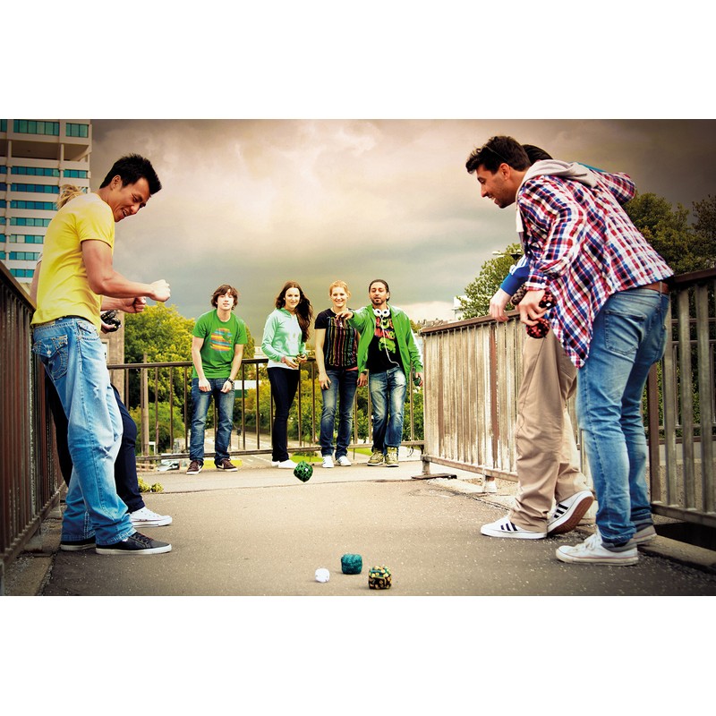 Crossboccia Doublepack Heroes Mexican & Dude Bocce Game, 2x3 Balls