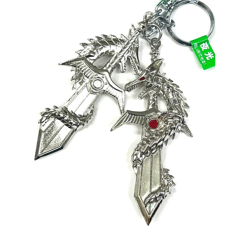 Magic Dragon Luminous Sword Keychain Silver, Silver