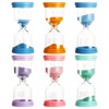 Buntes Sanduhren Set 1/3/5/10/15/30 Minuten, Sand Timer,Zeitmesser Sanduhren für das