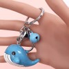 ARFUKA Keyring Whale Pendant Keychain Cartoon Resin Key Fob Holder