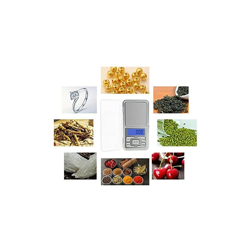 0.1g - 500g Gram Mini Digital LCD Balance Weight Pocket