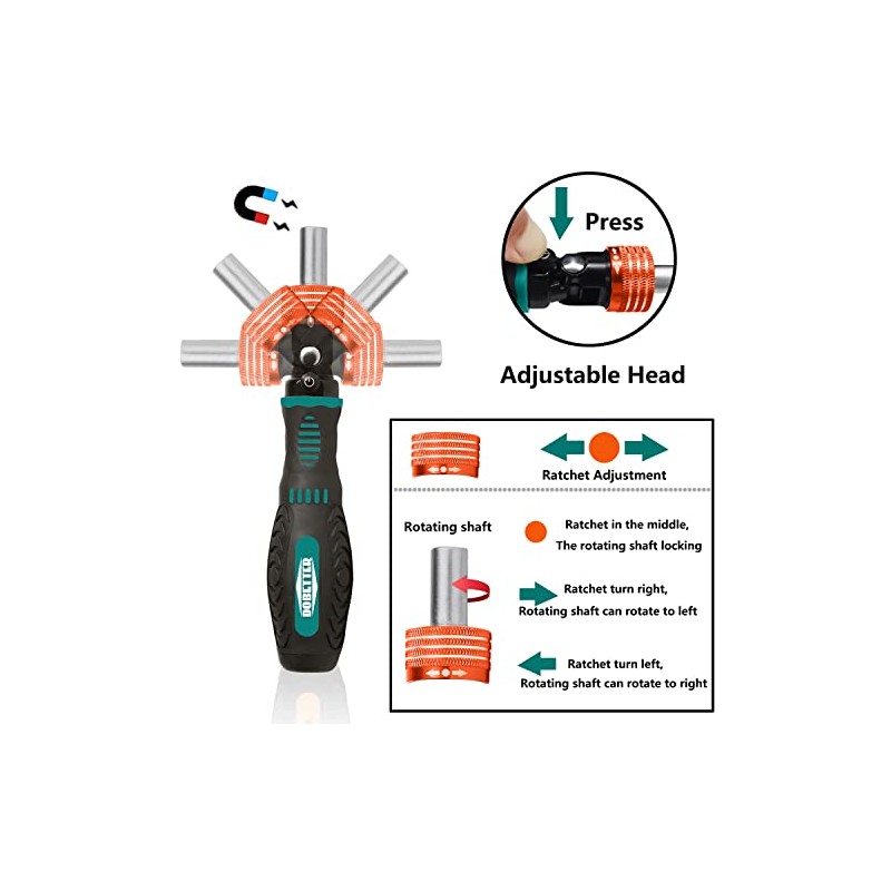 Magnetic 61 in 1 Ratcheting Screwdriver Set