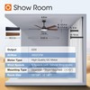 addlon Ceiling Fans with Lights, 52 inch Black Ceiling fan